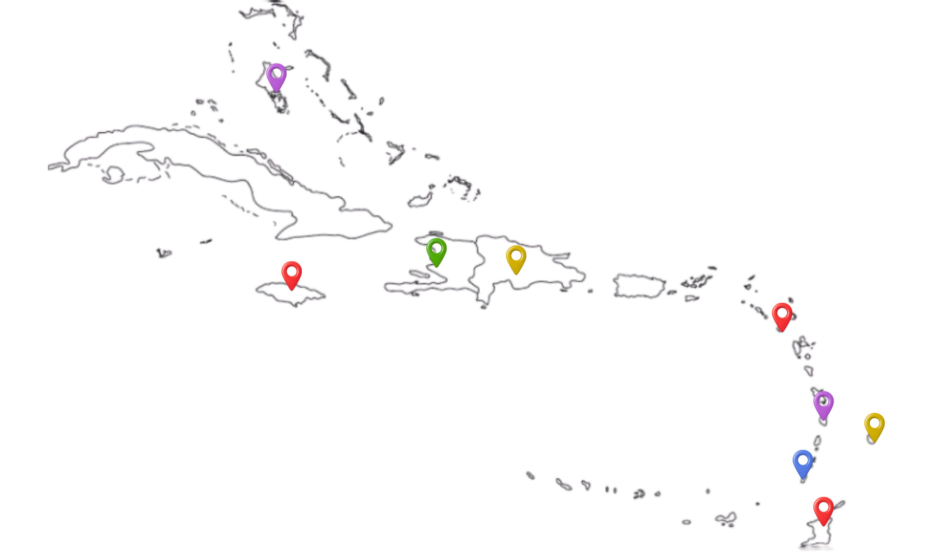 caribbean map